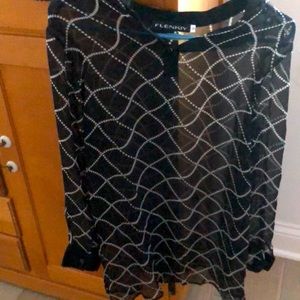 Black Sheer Blouse S